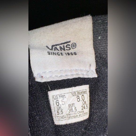 VANS Sk8- High Bolt - Racing Red. Size women’s 8 men’s 6.5  GUC. Pre loved. - Picture 7 of 8